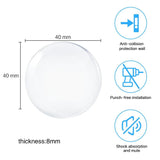 Round Transparent Soft Silicone Non-slip Door Stopper - LuxNovaHub 