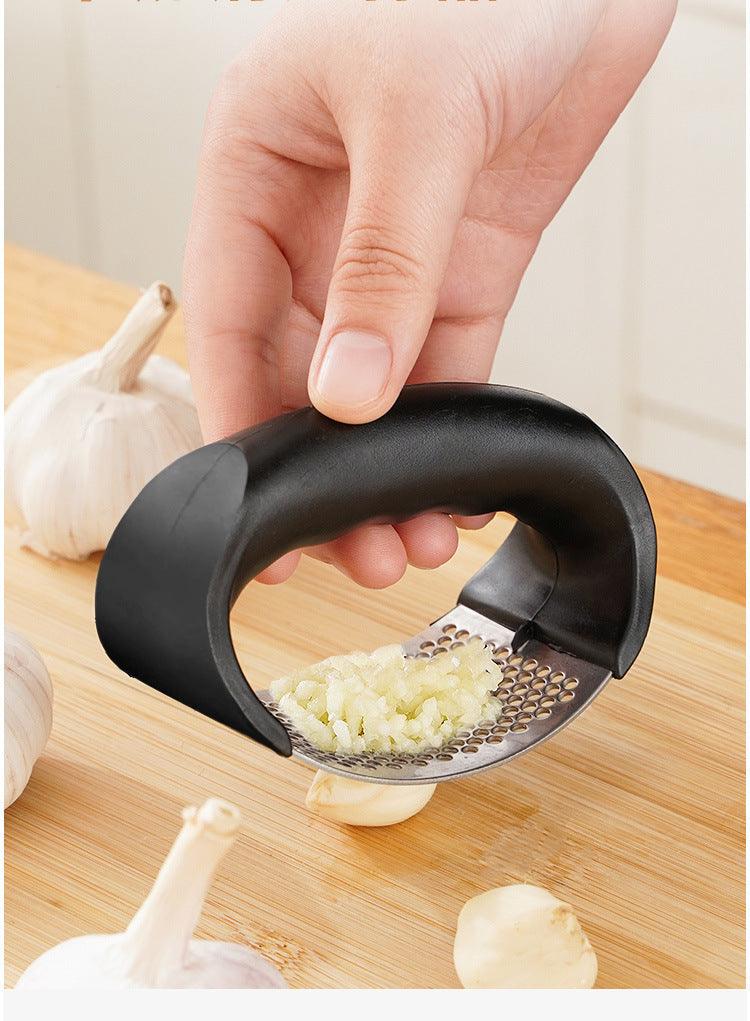 Stainless Steel Garlic Press - LuxNovaHub 