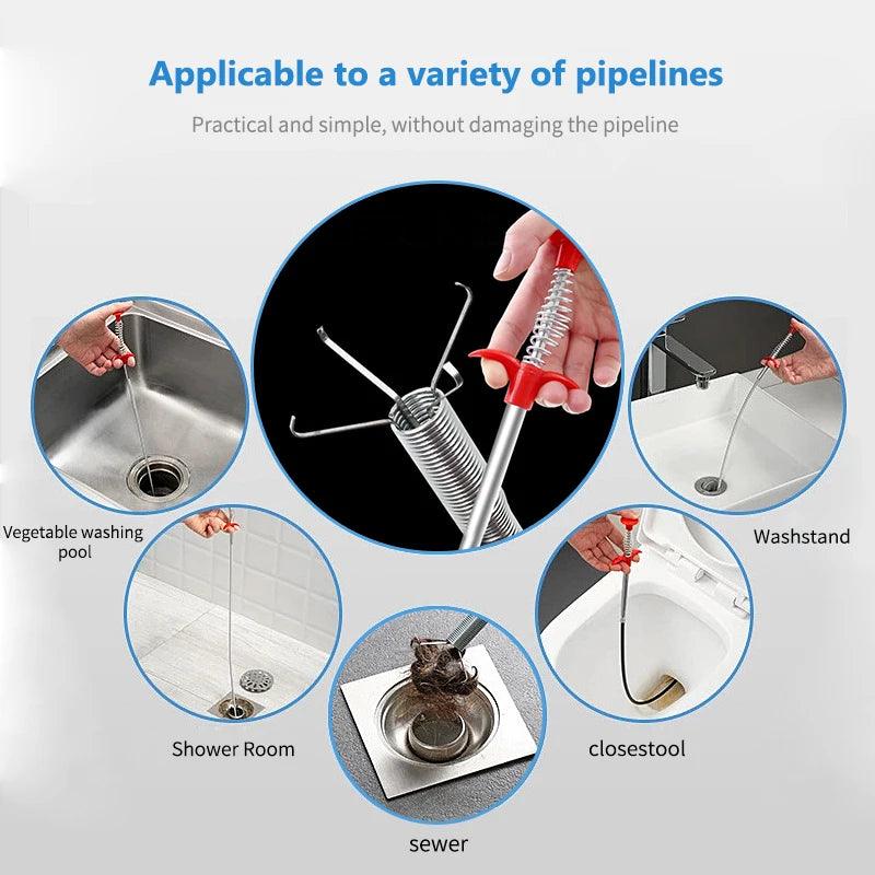 60cm Spring Pipe Dredging Tool - LuxNovaHub 