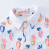 Printing lovely boys and girls fashion printing breathable button - LuxNovaHub 