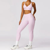 Yoga Set 2 Pieces Women Tracksuits Workout - LuxNovaHub 