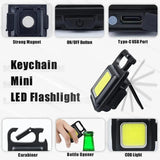 Multifunctional Mini LED Flashlight Keychain - LuxNovaHub 