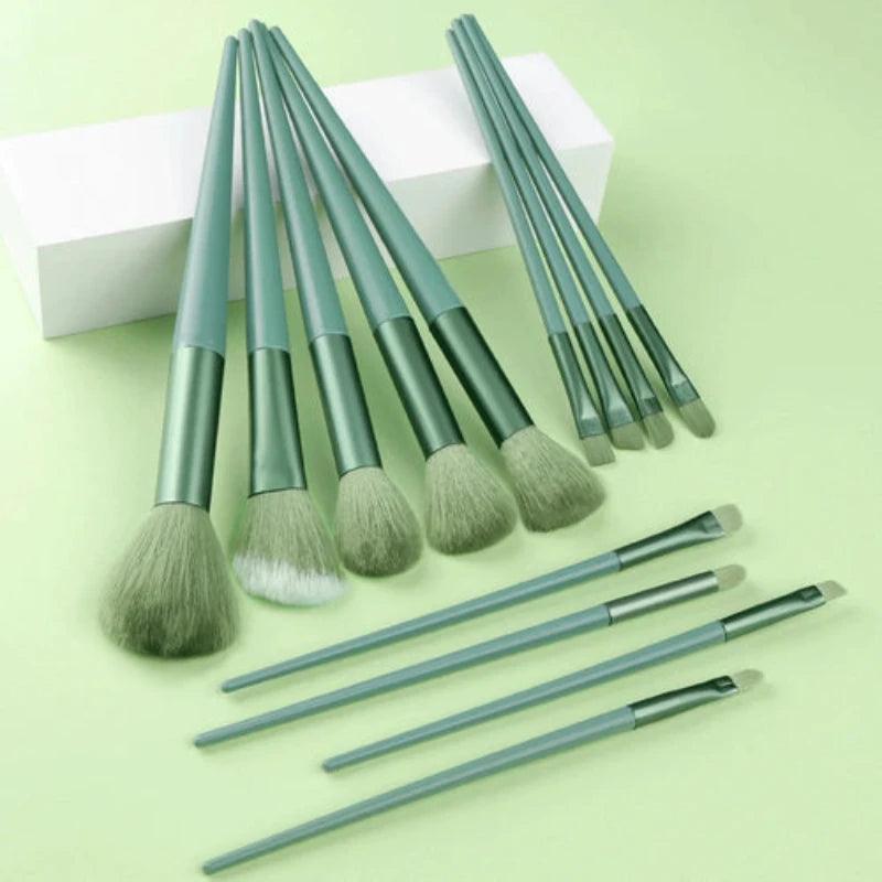 Makeup Brushes Set 13Pcs Professional Soft Foundation - LuxNovaHub 