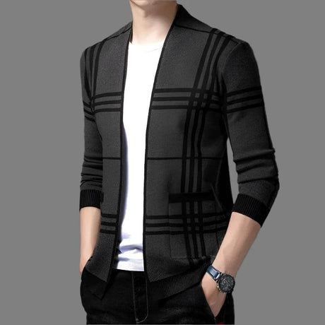 Men’s Korean Knitted Jacket - LuxNovaHub 