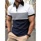 Stripe Sleeve Polo - LuxNovaHub 