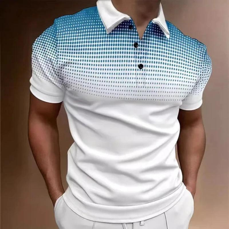 New contrasting color Polo T-Shirt - LuxNovaHub 