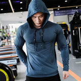 2023 Mens Fitness Tracksuit Running Sport Hoodie Gym Joggers - LuxNovaHub 