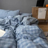 Duvet Cover Set with Pillowcases Flat Sheet - LuxNovaHub 