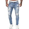 2024 New Street Style Ripped Skinny Jeans Men Vintage - LuxNovaHub 