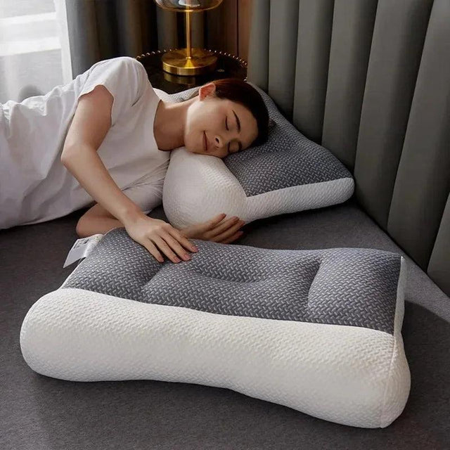 Long Pillow Neck Pillow Orthopedic To Help Sleep and Protect - LuxNovaHub 