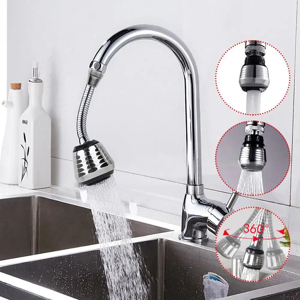 360° Adjustment Kitchen Faucet Extender - LuxNovaHub 