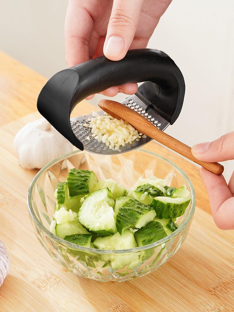 Stainless Steel Garlic Press - LuxNovaHub 