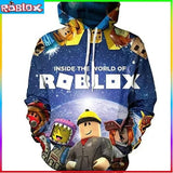 ROBLOX Digital Printing Hooded Sweater Hooded Pullover - LuxNovaHub 