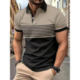 Stripe Sleeve Polo - LuxNovaHub 