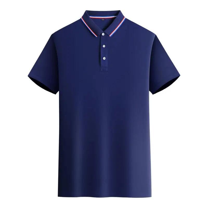 Customized LOGO Polo T-Shirt Men Summer - LuxNovaHub 