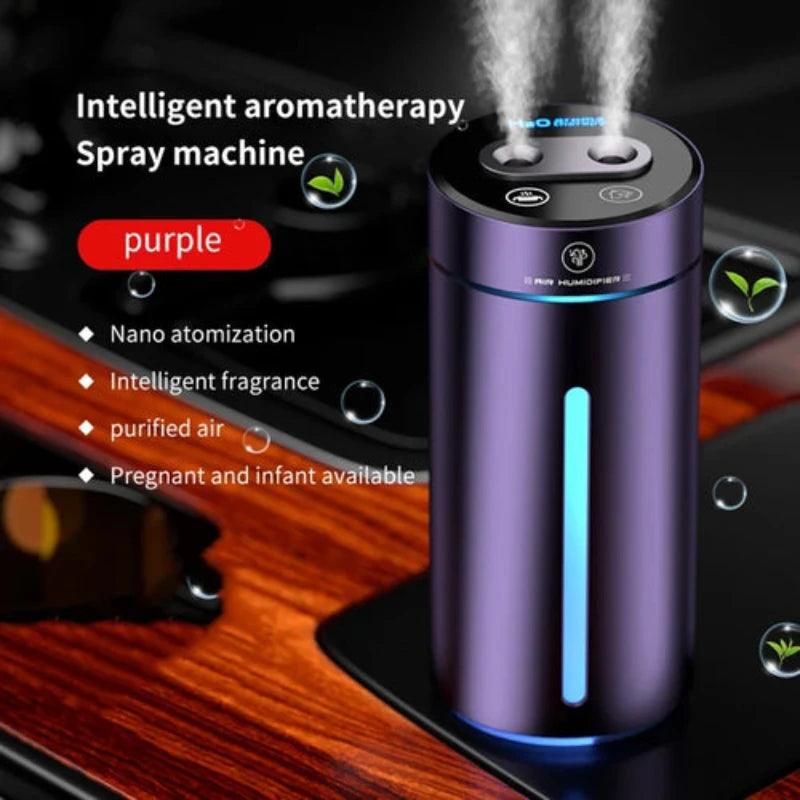 380ML Double Spray Vehicle Air Humidifier USB - LuxNovaHub 