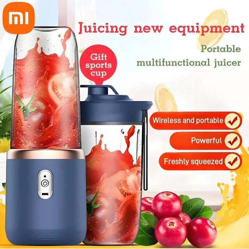 Portable Double-Cup USB Juicer & Smoothie Blender - Rechargeable, Compact & Powerful