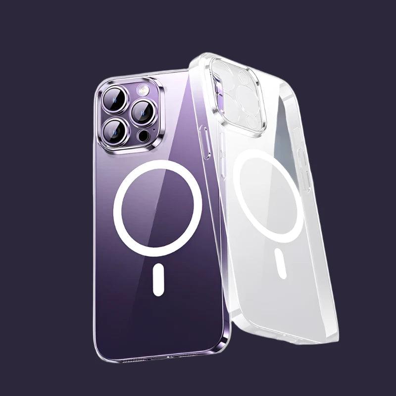 Lucent Magnetic Hard PC Clear Case for iPhone - LuxNovaHub 