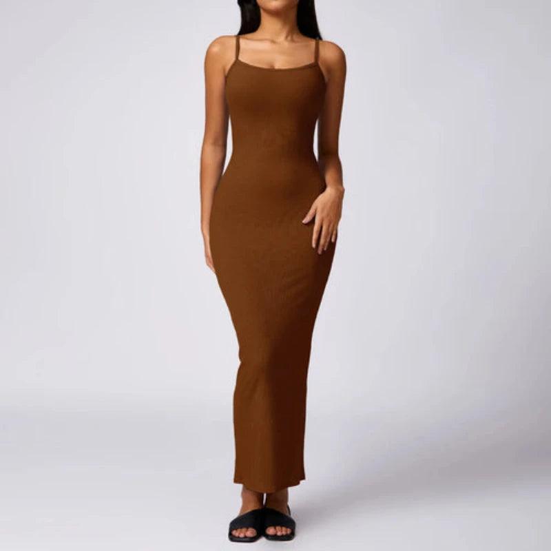 Pure desire Sexy Hip Wrapped Dress sleeveless - LuxNovaHub 