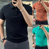 Summer Streetwear Fashion Men Polo T-Shirts - LuxNovaHub 