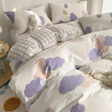 Duvet Cover Set with Pillowcases Flat Sheet - LuxNovaHub 