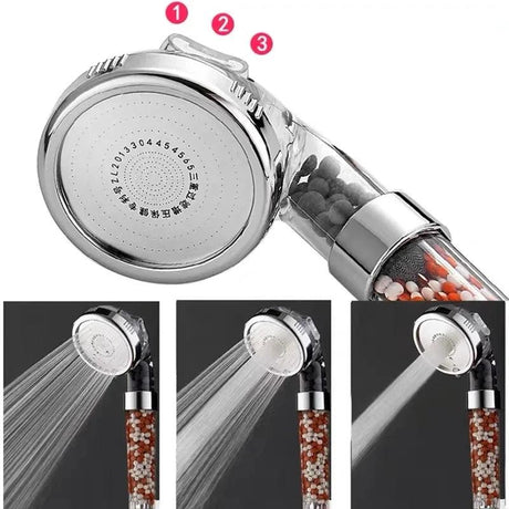 New 3 Functions High Pressure SPA Shower - LuxNovaHub 