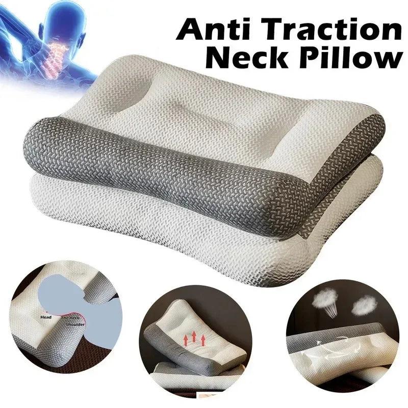 Long Pillow Neck Pillow Orthopedic To Help Sleep and Protect - LuxNovaHub 