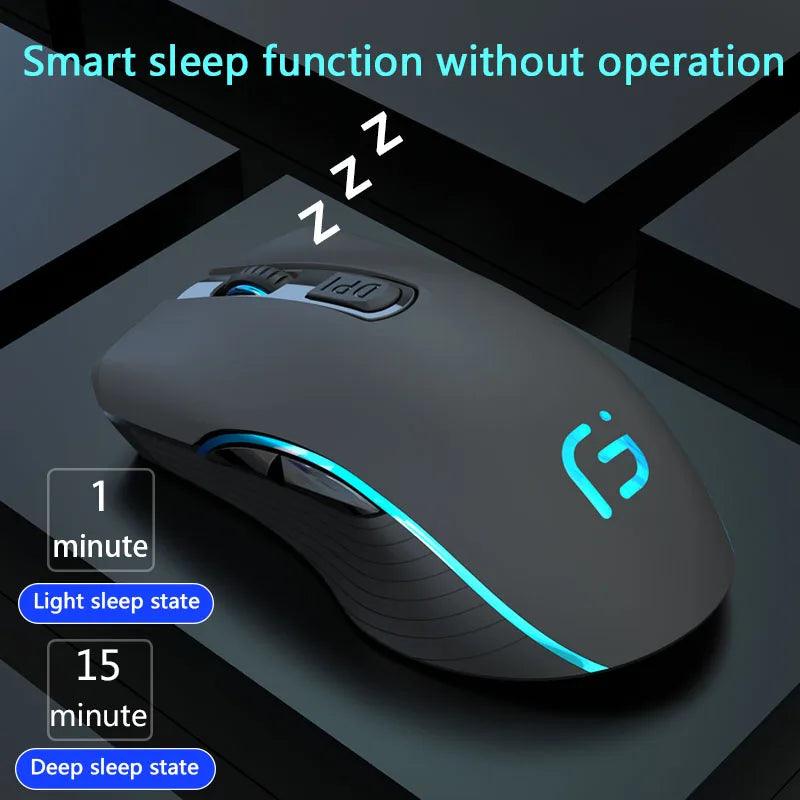 Mouse Dual Mode Bluetooth+2.4Ghz Wireless USB - LuxNovaHub 