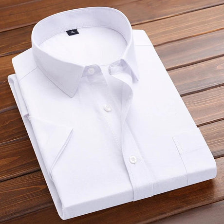 Plus Size 5XL-M Men's Short Sleeve Shirt Summer High-Quality - LuxNovaHub 