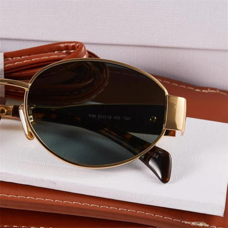 Gold Metal Frame Sunglasses - Sexikinis Swim - LuxNovaHub 