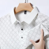 Casual Printed Short Sleeved Polo Shirt Summer - LuxNovaHub 