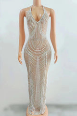 Luxury Club Dresses Sexy Beaded - LuxNovaHub 