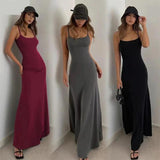 Summer Sleeveless Sexy&club Slit Maxi Dress - LuxNovaHub 