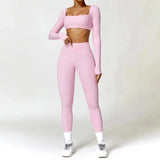 Yoga Suit Sports Set Women Quick-Drying Gym - LuxNovaHub 