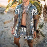 Designer style men two piece Beach set - LuxNovaHub 