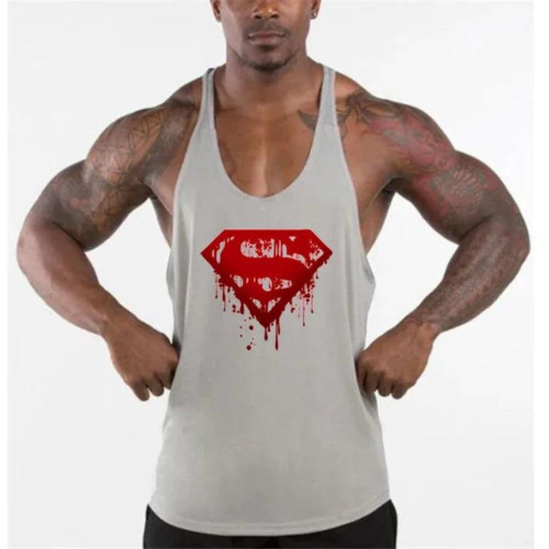 Vest Muscle Sleeveless Singlets Mens Bodybuilding Fitness - LuxNovaHub 