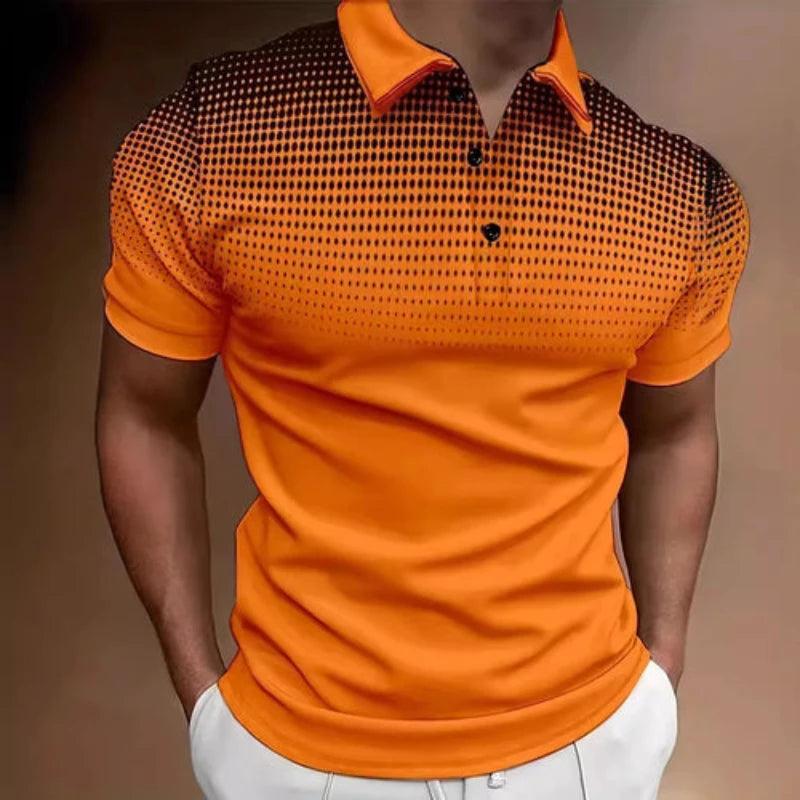 New contrasting color Polo T-Shirt - LuxNovaHub 