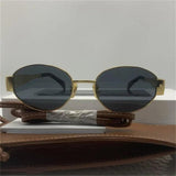 Gold Metal Frame Sunglasses - Sexikinis Swim - LuxNovaHub 