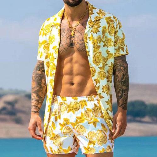 Designer style men two piece Beach set - LuxNovaHub 