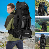 90L Waterproof Hiking Camping Backpack - LuxNovaHub 