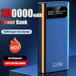 200000mAH 120W Power Bank Super Fast - LuxNovaHub 