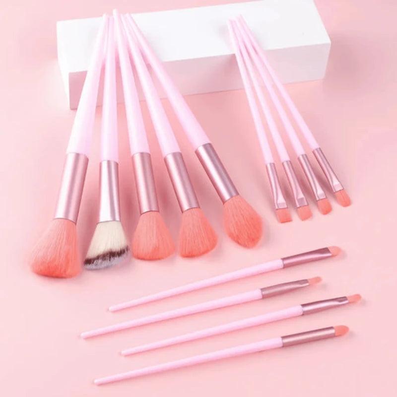 Makeup Brushes Set 13Pcs Professional Soft Foundation - LuxNovaHub 