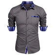 Men's casual shirt business travel long-sleeved - LuxNovaHub 