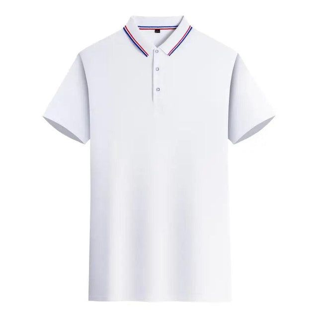 Customized LOGO Polo T-Shirt Men Summer - LuxNovaHub 