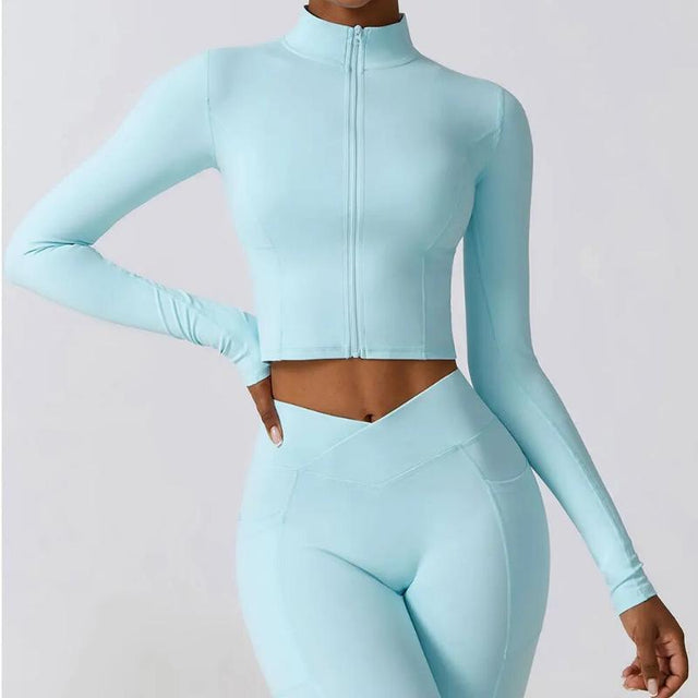 Women's High Elastic Crop Top Spandex - LuxNovaHub 