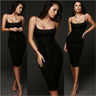 Womens Bandage Bodycon Strapless Sleeveless - LuxNovaHub 