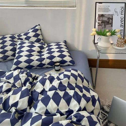 Duvet Cover Set with Pillowcases Flat Sheet - LuxNovaHub 