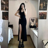 Summer Sleeveless Sexy&club Slit Maxi Dress - LuxNovaHub 