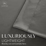 4-Piece Luxurious Polyester Bed Sheet Set - Solid Color - LuxNovaHub 