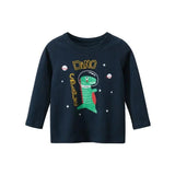 Autumn New Cartoon Astronaut T-shirts - LuxNovaHub 